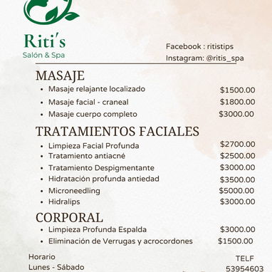RITI'S Spa, salón Spa,  salón de belleza en Centro Habana - Img 114741586