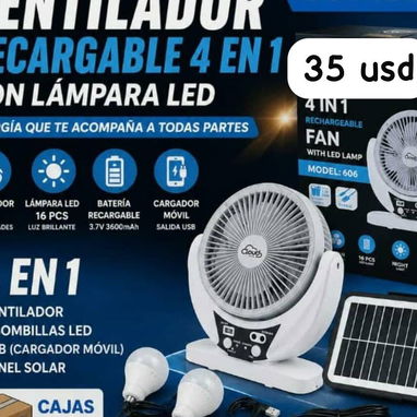 VENTILADORES RECARGABLES - 3/6