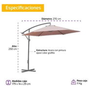 Sombrillas de terraza ideales para negocio , importadas nuevas en caja - Img 55308947