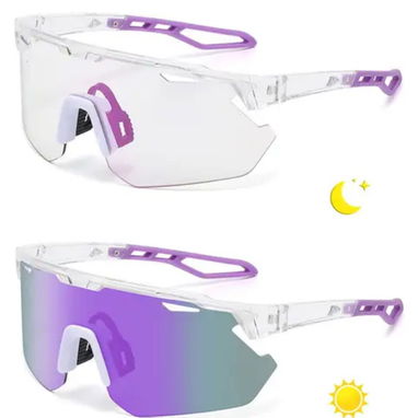 🌙☀️ ¡Gafas Deportivas 2 en 1! Perfectas para moto, ciclismo y más. - 3/6