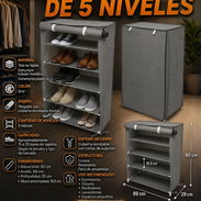 👢 ZAPATERA 5 NIVELES 👢 IDEAL PARA ESPACIOS PEQUEÑOS. MENSAJERÍA CON FACTURA Y GARANTÍA. 📲 54833699 - Img 56062163