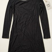 Vestido corto negro mangas largas talla L - Img 58167576