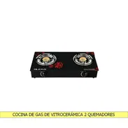 COCINA DE GAS DE VITROCERÁMICA 2 QUEMADORES - Img 55758273