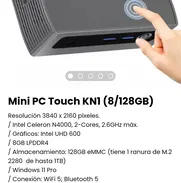 Mini PC Touch KN1 (8/128GB). Nueva con garantía - Img 50892677