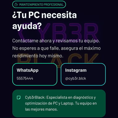 🔧Técnicos Informáticos a Domicilio Cyb3rBlack ⚡ - Img 126716934