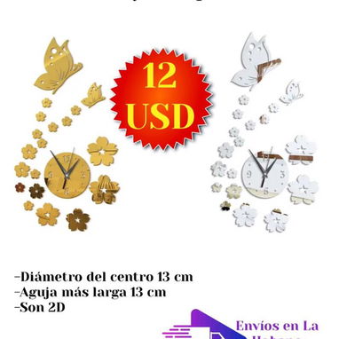 Relojes de pared 2D y 3D - Img 122743675