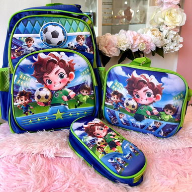 Juegos de mochila, merendero y cartuchera para varón - 3/3