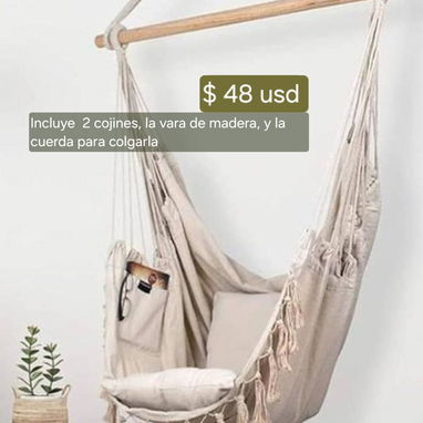 HAMACAS TIPO ASIENTO, ESTILO BOHEMIO - 5/5