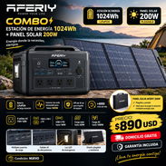Combo Estación Energía AFERIY 1024Wh + Panel Solar - Img 57696910
