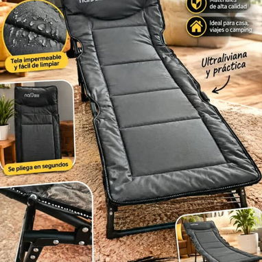 Cama plegable, catre.  Soporta hasta 120kg - 2/4