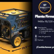 Planta Firman 9400w 110/220 v  encendido por botón  Tri Fuel   Precio:1700usd   1 mes de garantía   Marca Américana no m - Img 55299722
