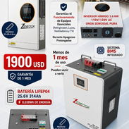 Kit solar de 3.6 kilos batería + inversor - Img 56902554