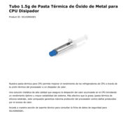 PASTA TÉRMICA STARTECH ( óxido metálico ) calidad - Img 45608787