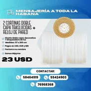 RELOJ DE PARED + 2 CORTINAS - Img 57686866