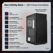 Vendo Chasis Infinity Beta Airflow ATX (No incluye fanes) - Img 53384605