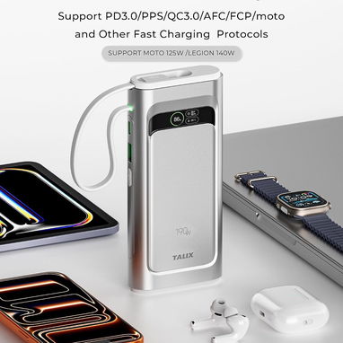 🔋 POWER BANK TALIX 20000MAH 190W TOTAL 140W USB-C PARA LAPTOP – ENVÍO DISPONIBLE + GARANTÍA - 7/9