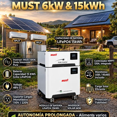 Sistemas solares 2 en uno inversor y batería - 6/7