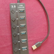 Regleta/Hub 7 puertos USB 3.0 sin transformador nuevo acepto transferencia o cup - Img 56839331