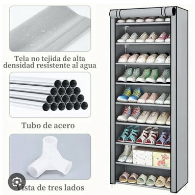 Zapateras con lonas 10 niveles - 2/2
