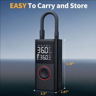 INFLADOR PORTÁTIL MULTIFUNCIÓN - Batería Doble 2000mAh x 2 - 3/5