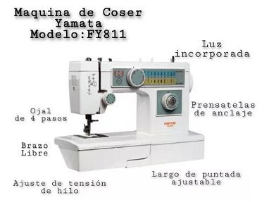 vendo maquina de coser y de bordar yamata - Img 64852395