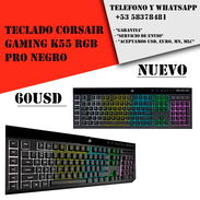 Teclado CORSAIR Gaming K55 RGB Pro Negro "Nuevo Sellado" - Img 54850742