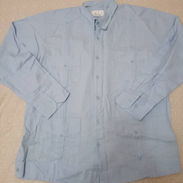 Guayaberas azulitas de hilo talla L - Img 55670152