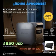 ⚡ ESTACIÓN DE ENERGÍA ECOFLOW DELTA 3 CLASSIC (1024Wh) - Img 53402784