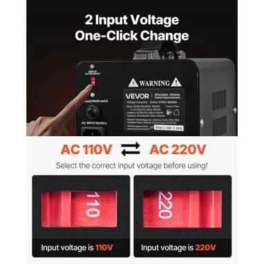 Convertidor de Voltaje, 1000 VA, de 110 V a 220 V y de 220 V a 110 V - 9/9