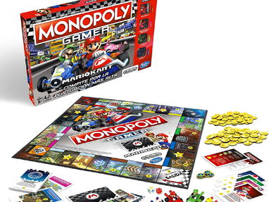 Monopoly Hasbro Gaming para fanaticos de Mario - Monopoly Gamer Mario Kart con Mario,Peach,Luigi y Toad, Nuevo en Caja - Img 32800232