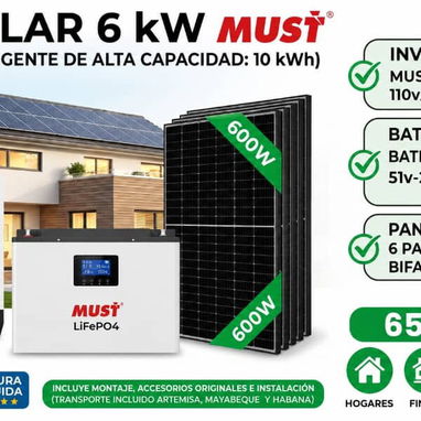 Paneles solares baterías Inversor cable y instalación fotovoltaica - Img 124276880