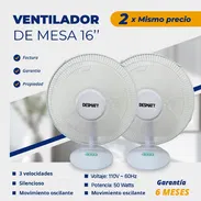 🌬️ ¡OFERTA ESPECIAL! 2 Ventiladores de Mesa por solo 50 USD - Img 55200409