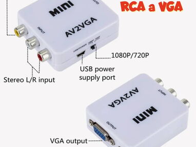 Adaptador RCA a VGA  Convertidor - Img main-image