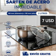Sartén de acero inoxidable, juego de calderos ,Olla de presión 4L - Img 56213749