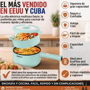🔥 ¡OLLA ELÉCTRICA MULTIFUNCIONAL DE 2 LITROS! 🔥 ¿Quieres cocinar de forma práctica, rápida y sin depender de una coci - Img 58149328