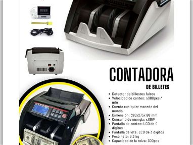 Contadora y detector de billetes falsos - Img 67290176