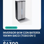Inversor 6kw con batería 15kwh SACO (Todo en 1) - Img 57563217