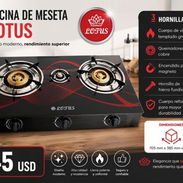 COCINA DE MESETA LOTUS DE 3 HORNILLAS - Img 54776537