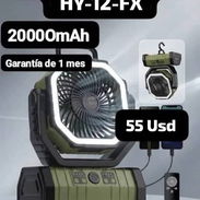 Ventilador portátil recargable Multper HY-12-FX, Garantía de 1 mes, Entrega por un mínimo costo según municipio - Img 56839267