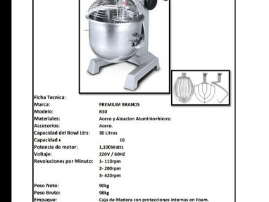 Mescladora industrial de 30 litros - Img main-image-45633864