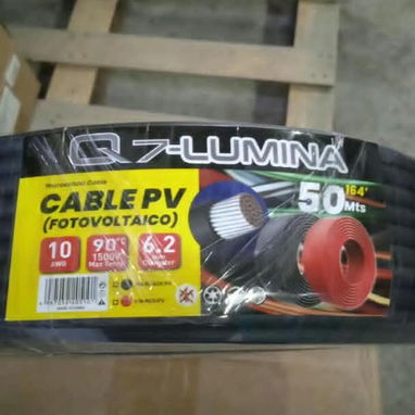 Rollo de cable PV Fotovoltaico Q7-Lumina de calibre 10 AWG 50m Precio 160 USD 💵 con 🚘 envío incluído - 3/3