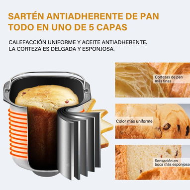 Maquina para hacer el pan en casa, marca no. 1 del mundo GALULO, super profesional - Img 94362208