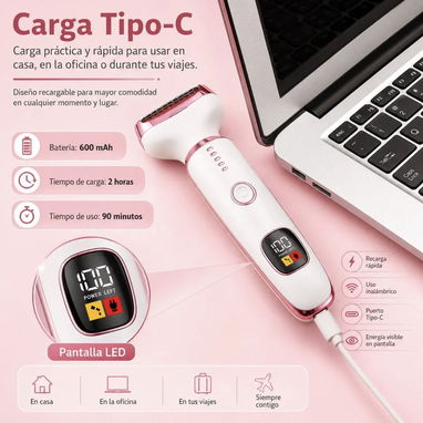 DEPILADORA RASURADORA CORPORAL 5 EN 1 - 5/10