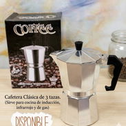 Cafetera 3 tazas clásica inducción infrarroja y gas/Tetera 9 usd Tetera de hervir agua, acero /Doyles + portavasos $3.50 - Img 56753746