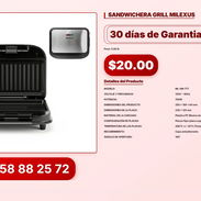 SANDWICHERA GRILL MILEXUS VPT#-0086 - Img 56824612