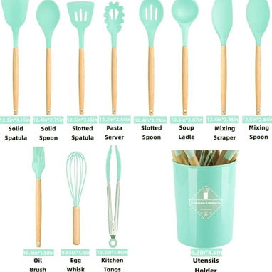 ✨ Juego de 12 Utensilios de Cocina de Silicona - 6/7