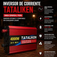 Convertidor Tataliken 4000W y 12V - Img 56961259