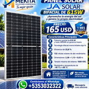 ☀️🔋 PANEL SOLAR JA SOLAR BIFACIAL DE 615W 🔋☀️ ⚡ ¡Aprovecha la energía del sol y genera tu propia electricidad! - Img 58194649