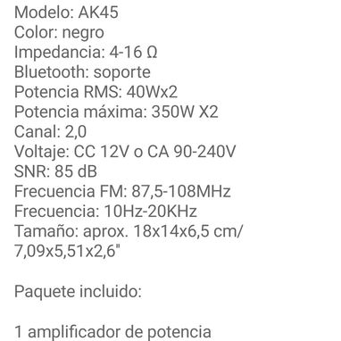 AMPLIFICADOR ALTA CALIDAD. NEW. GARANTÍA - Img 124041033