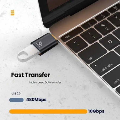 Adaptador OTG USB-C Rápido 10A - Img 123772415